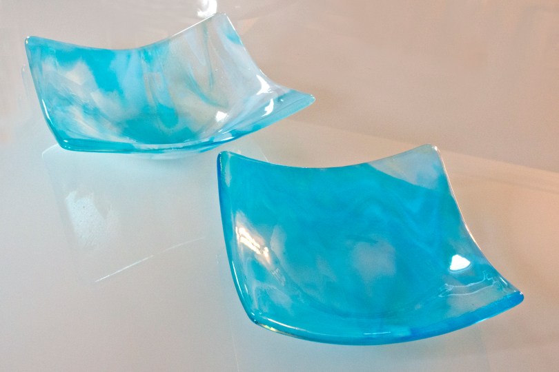 Aqua candy bowls