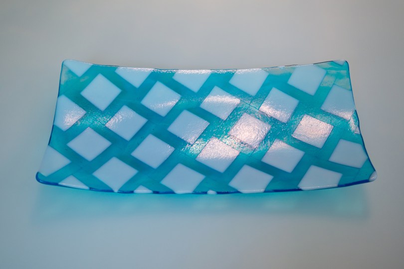 Offset square in aqua