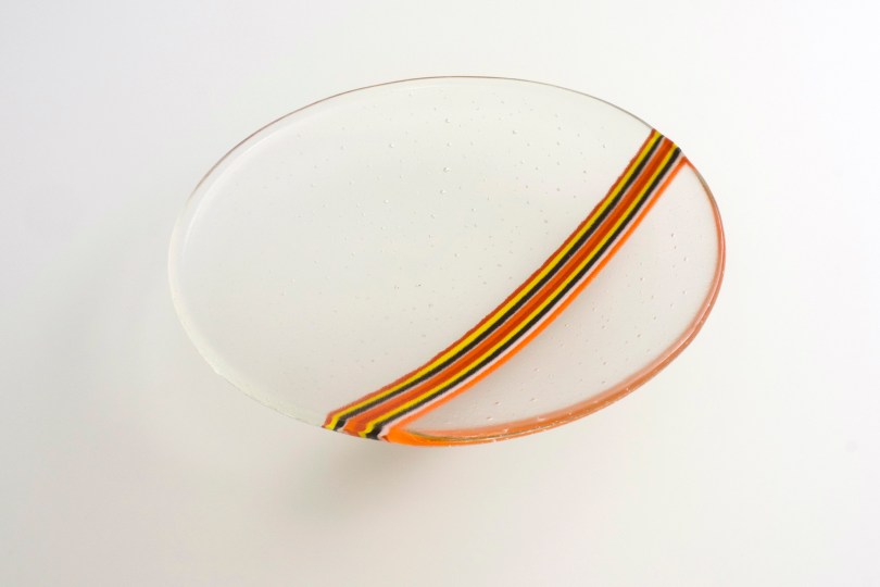 11" simple stripe plate