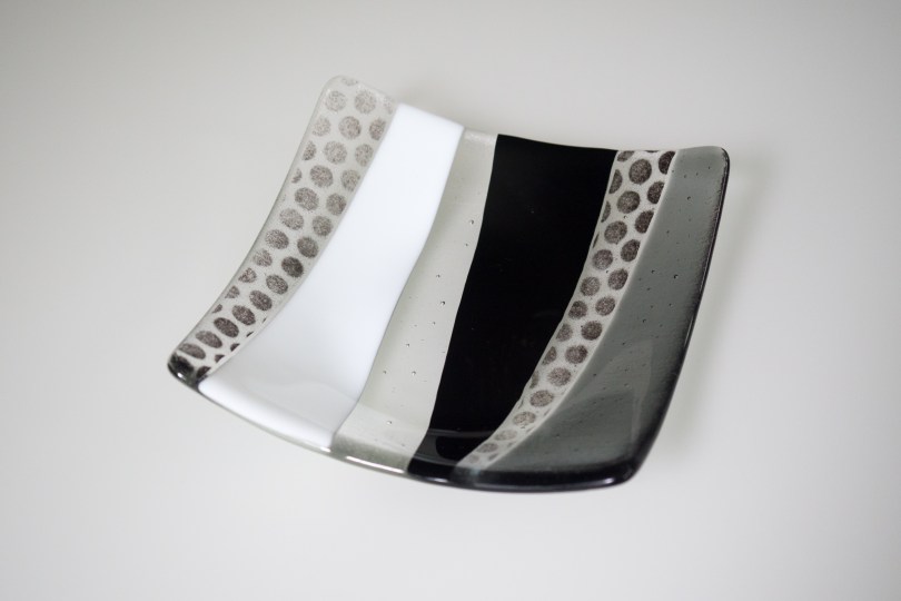 Polka dots in black and white