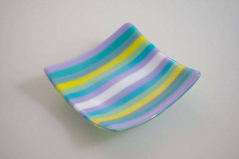 7x7" pastel stripes [SOLD]