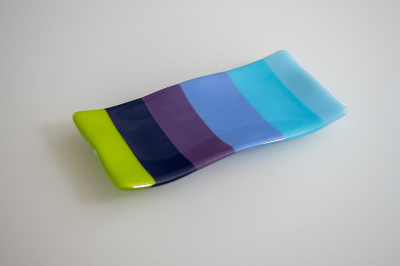 Rainbow of blues, green, purple